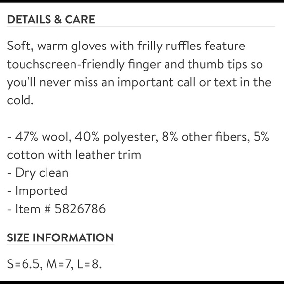 ❄️Tech Ruffle Gloves❄️ - Picture 7 of 7